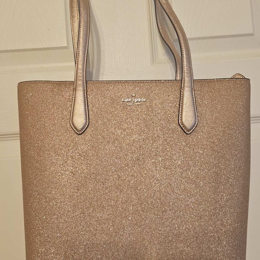 Kate Spade Glittering Rosegold Tote